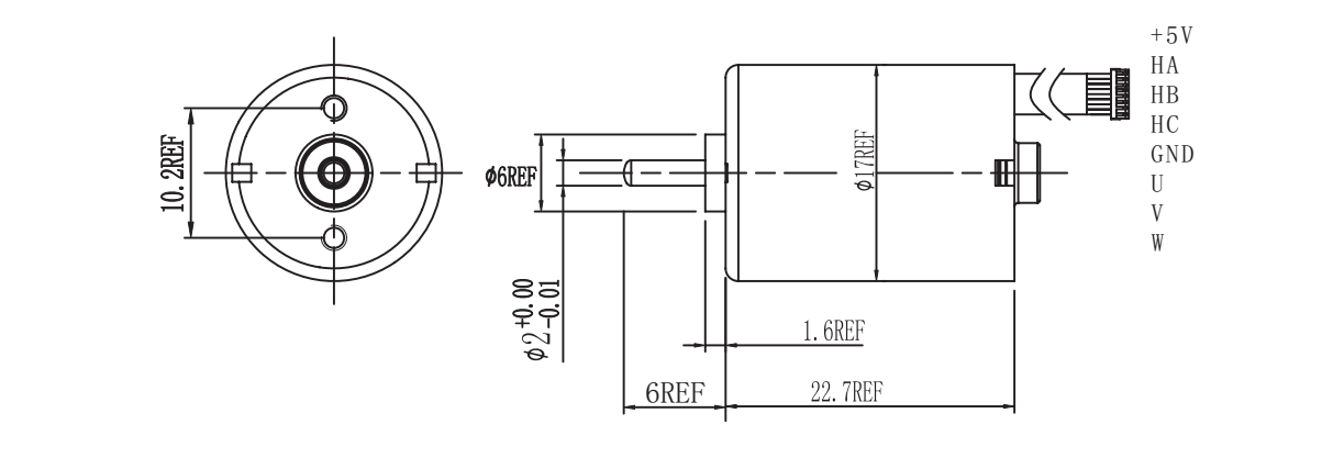 OT-EM1723无刷机电|按摩器马达|美容仪机电|电动起子机电-万至达机电