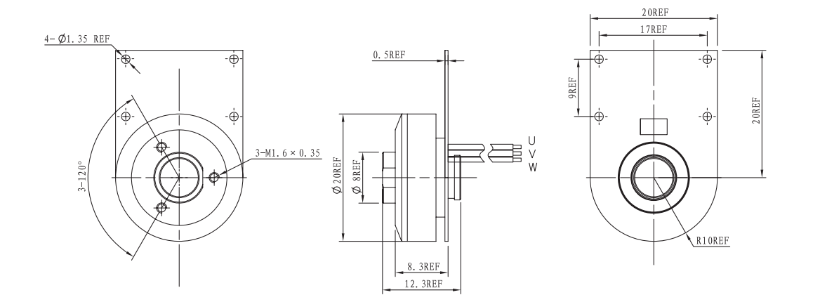 OT-EM2010无刷机电|云台机电|云台马达机电|直流无刷机电-万至达机电