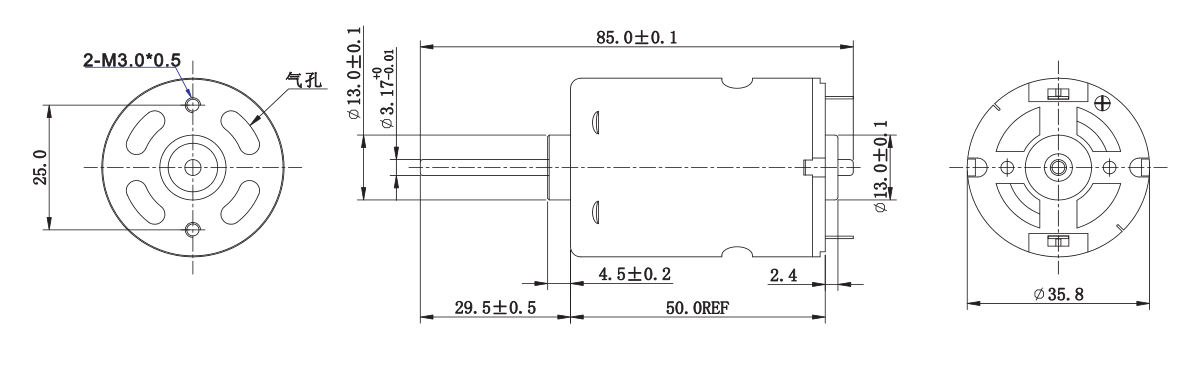 直流有刷机电_点钞机机电_吹风机有刷机电_吸尘器有刷机电-万至达机电