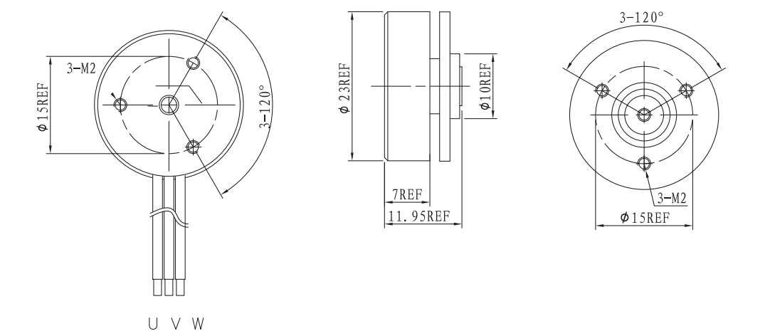 OT-EM2312直流无刷机电|无人机云台机电|云台机电-万至达机电