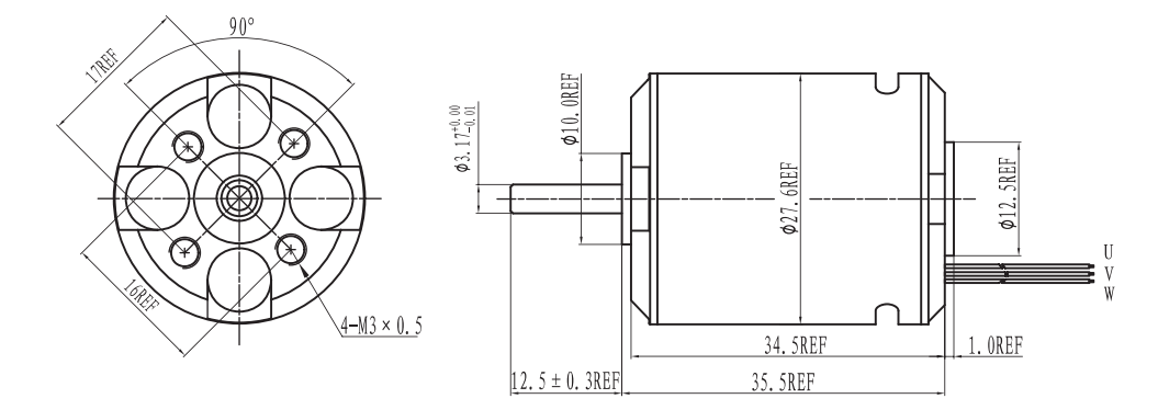 OT-EM2835无刷机电|无刷机电参数|微型机电|直流无刷机电-万至达机电