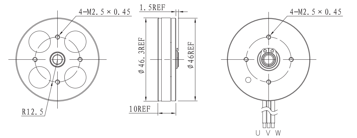 OT-EM4610微型无刷直流机电|云台无刷机电|产业主动化马达|无刷机电-万至达机电