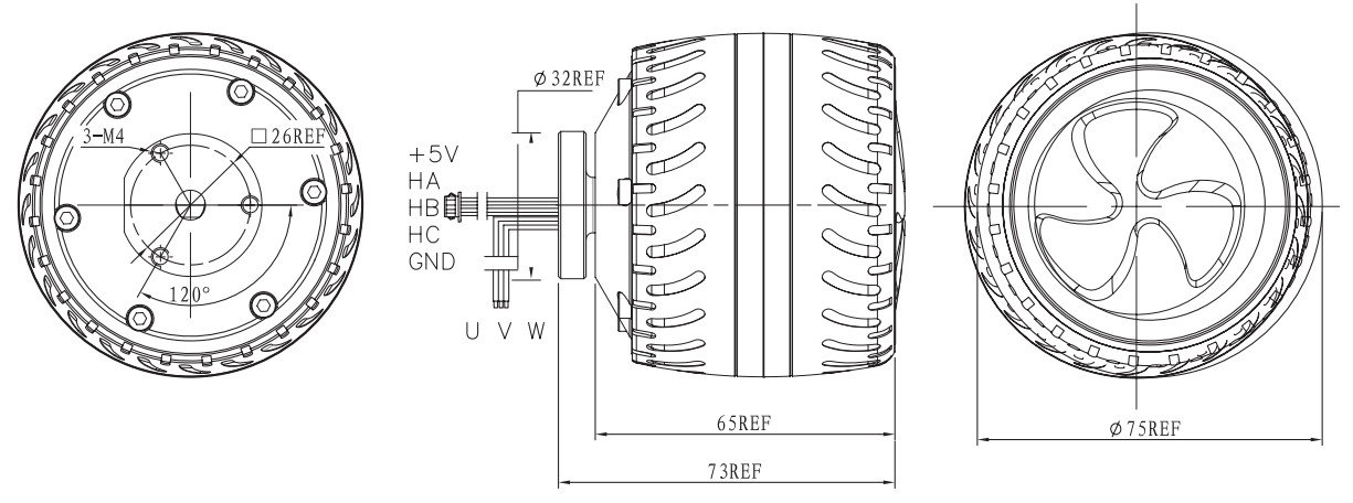 OT-EM6064滑板车机电|平板车机电|独轮车机电|电动车机电|无刷机电-万至达机电