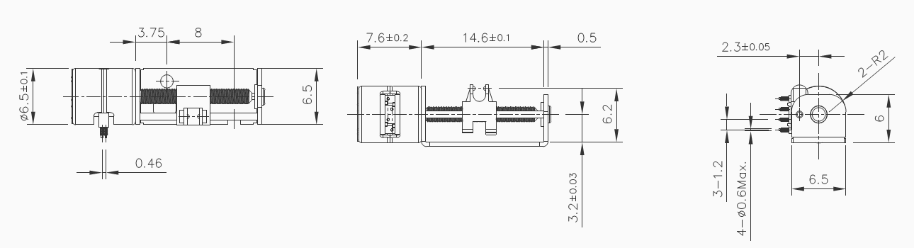 OT-SM065L-001步进机电_3D打印机步进机电_蓝光光盘机电_微型机电-万至达机电