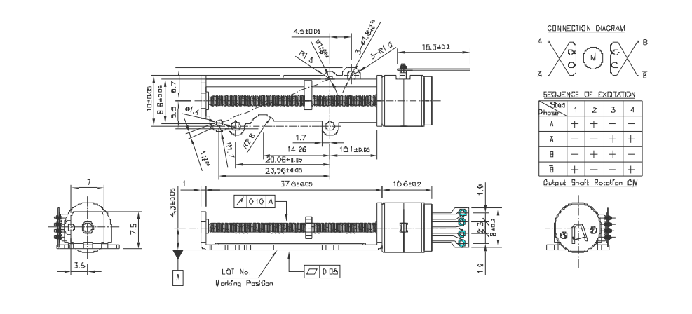 OT-SM10L-258步进机电_手机摄像头起落机电_微型打印机机电-万至达机电