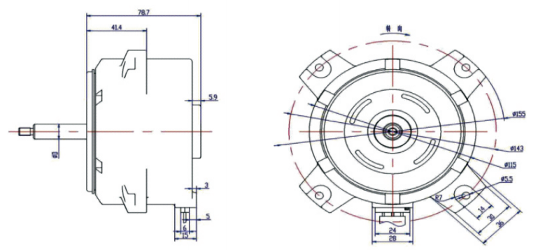 OT-PDK无刷机电|抽油烟机机电|直流无刷机电-万至达机电