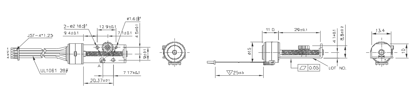 OT-SM15L-346丝杆步进机电|步进机电|机电带丝杆|激光装备机电-万至达机电