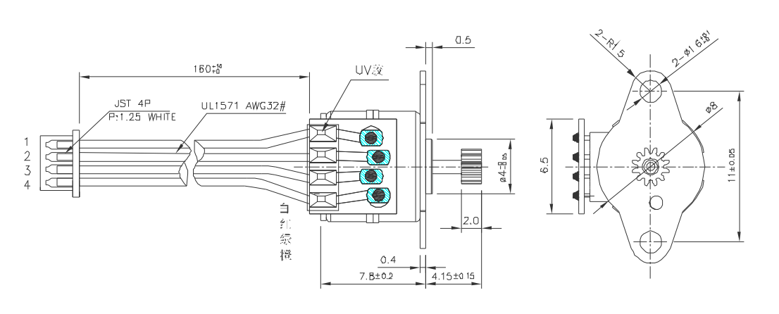 OT-SM08P-184A步进机电|数码摄像机机电|监控装备机电|摄像头机电-万至达机电