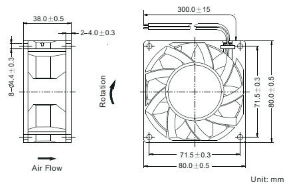 OT-EF8038电扇机电|无刷机电|电扇机电厂家-万至达机电
