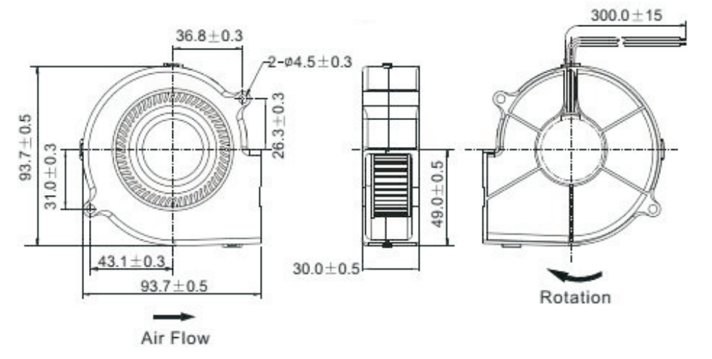 OT-EF9330无刷机电|电扇机电|直流无刷机电-万至达机电