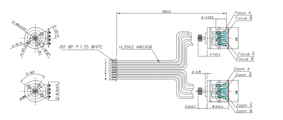 OT-SM08P-438步进机电|监控摄像头机电|摄像机机电|微型机电-万至达机电