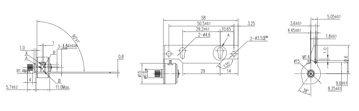 OT-SM15P-307步进机电|打印机机电|微型步进机电|步进机电厂家-万至达机电