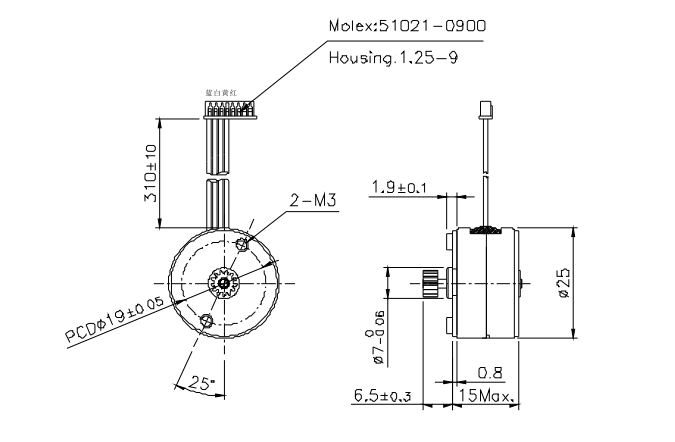 OT-SM25P-275步进机电|微型打印机机电|照片打印机机电|医疗装备机电-万至达机电
