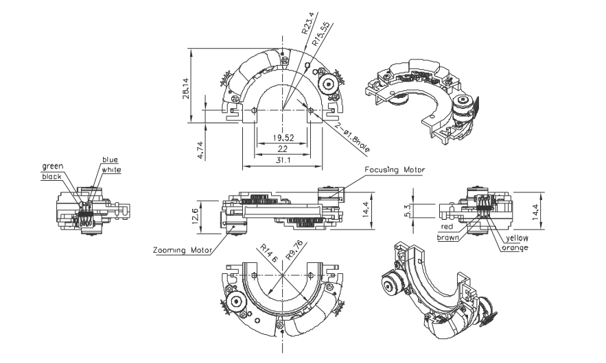 OT-GSM08-173KA监控摄像头机电|数码摄像机机电|监督器机电|摄像头扭转机电|步进马达-万至达机电