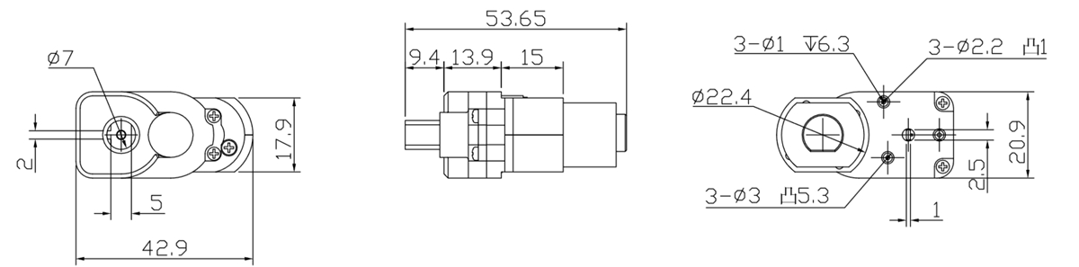 OT-M05机械人加速机电|玩具电念头|机械人枢纽马达|微型加速机电|加速机电-万至达机电