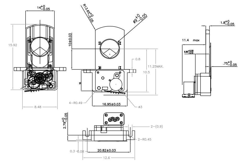 OT-IRIS10-013相机变焦马达_光学镜头机电_机器镜头机电_镜头马达-万至达机电