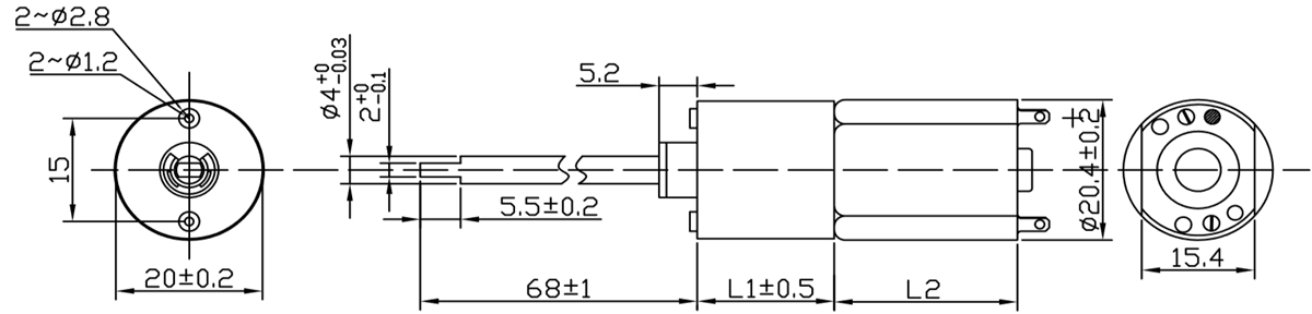 OT-20GP电动发梳加速机电|电动梳子马达|微型加速机电|行星齿轮箱-万至达机电