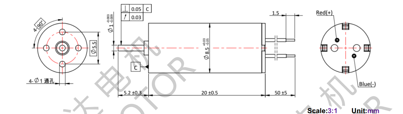 OT-CM8520空心杯机电-万至达机电