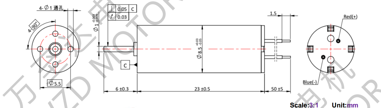 OT-CM8523空心杯机电-万至达机电