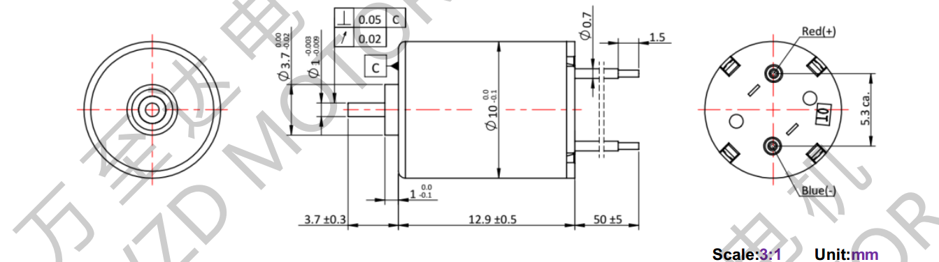 OT-CM1013空心杯机电-万至达机电