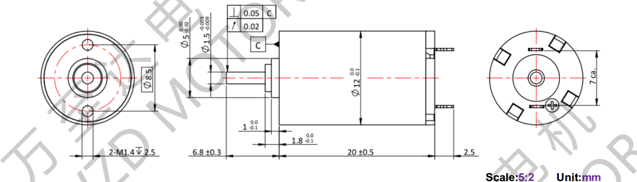 OT-CM1220空心杯机电-万至达机电