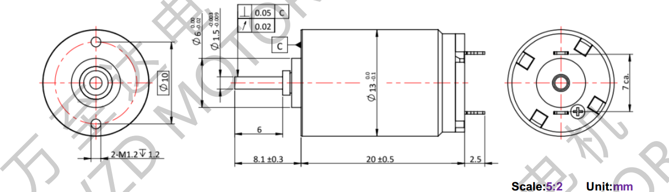 OT-CM1320空心杯机电-万至达机电