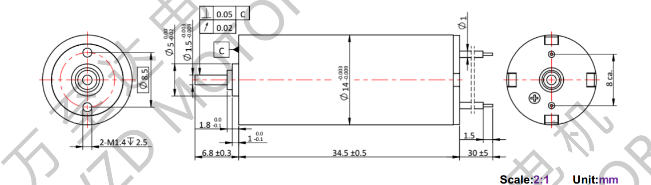 OT-CM1435空心杯机电-万至达机电
