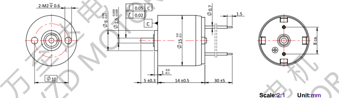 OT-CM1514空心杯机电-万至达机电