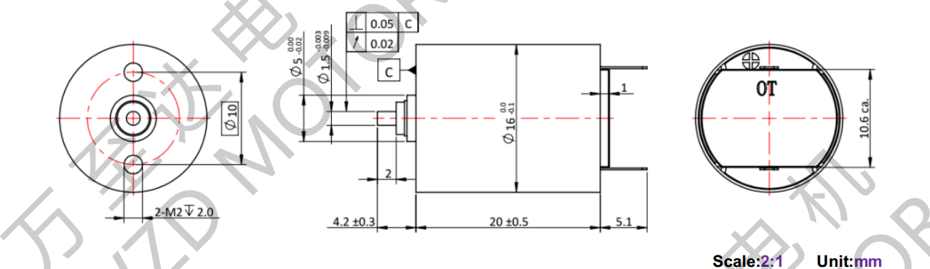 OT-CM1620空心杯机电-万至达机电