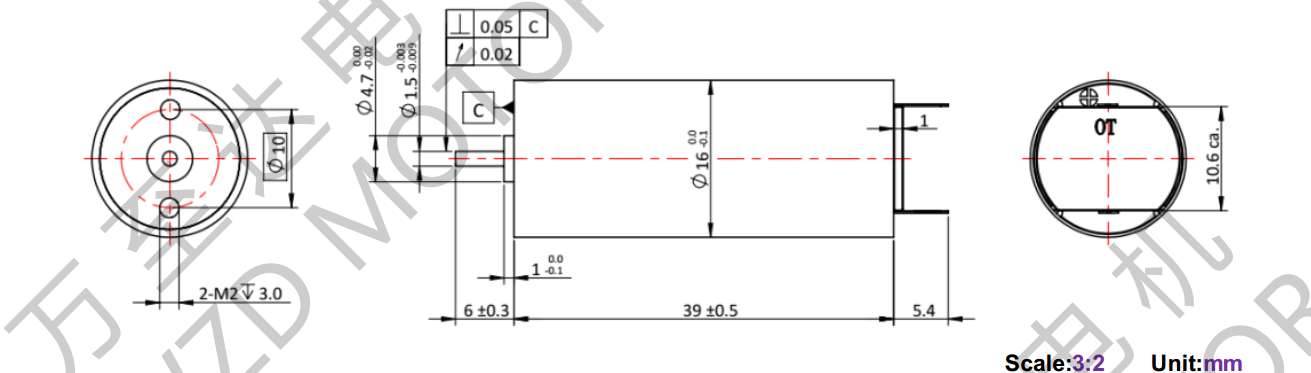 OT-CM1640空心杯机电-万至达机电