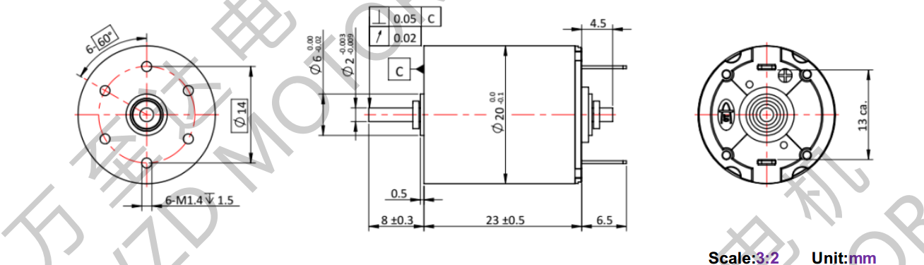OT-CM2023石墨刷空心杯机电-万至达机电