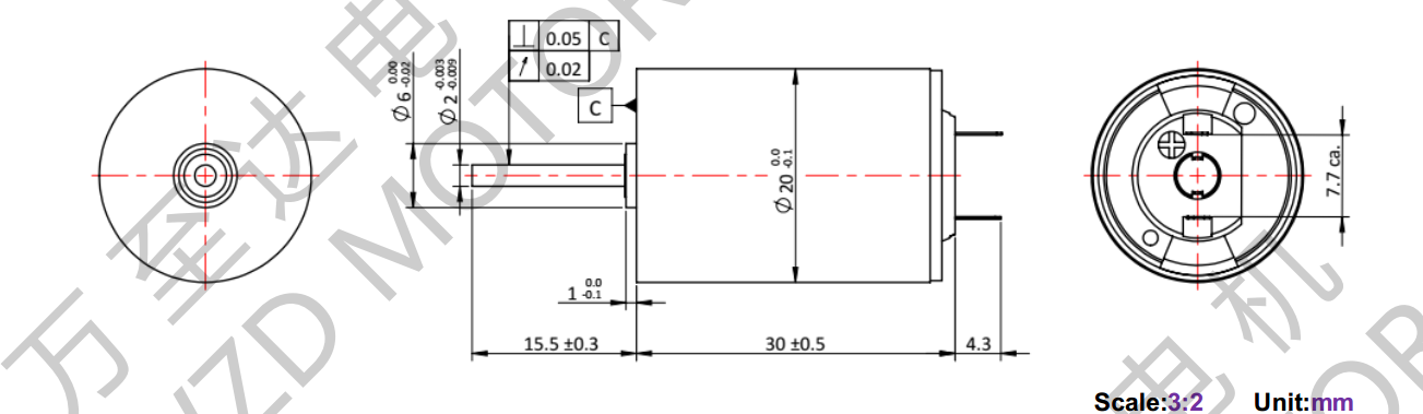 OT-CM2030空心杯机电-万至达机电