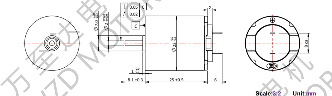 OT-CM2225空心杯机电-万至达机电