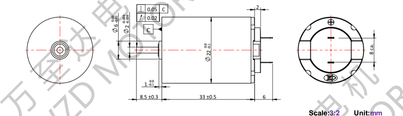OT-CM2233空心杯机电-万至达机电