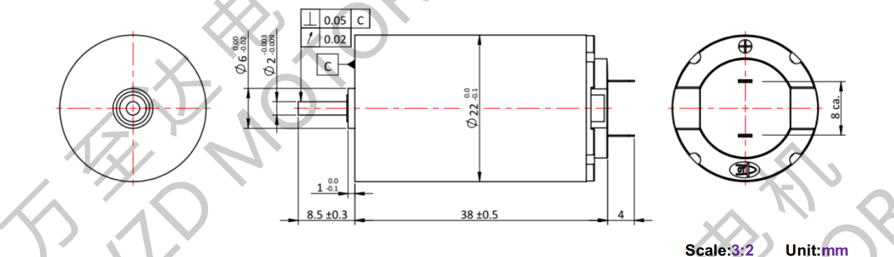 OT-CM2238空心杯机电-万至达机电