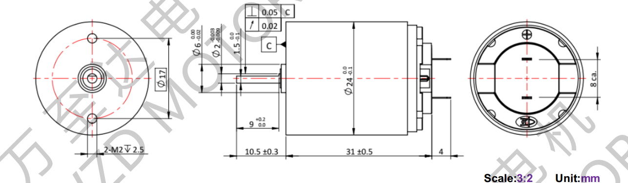 OT-CM2431空心杯机电-万至达机电