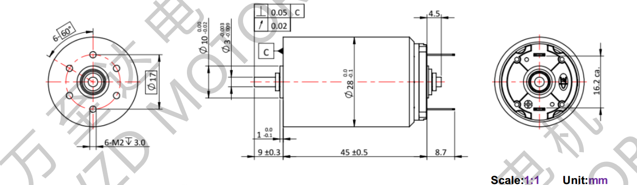 OT-CM2845空心杯机电-万至达机电
