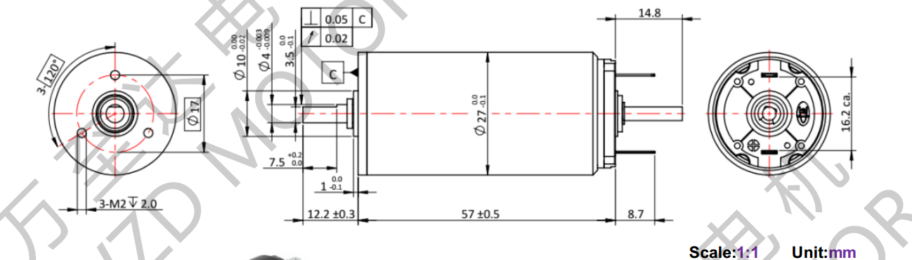 OT-CM2757空心杯机电-万至达机电