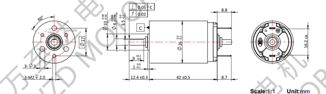 OT-CM2642空心杯机电-万至达机电