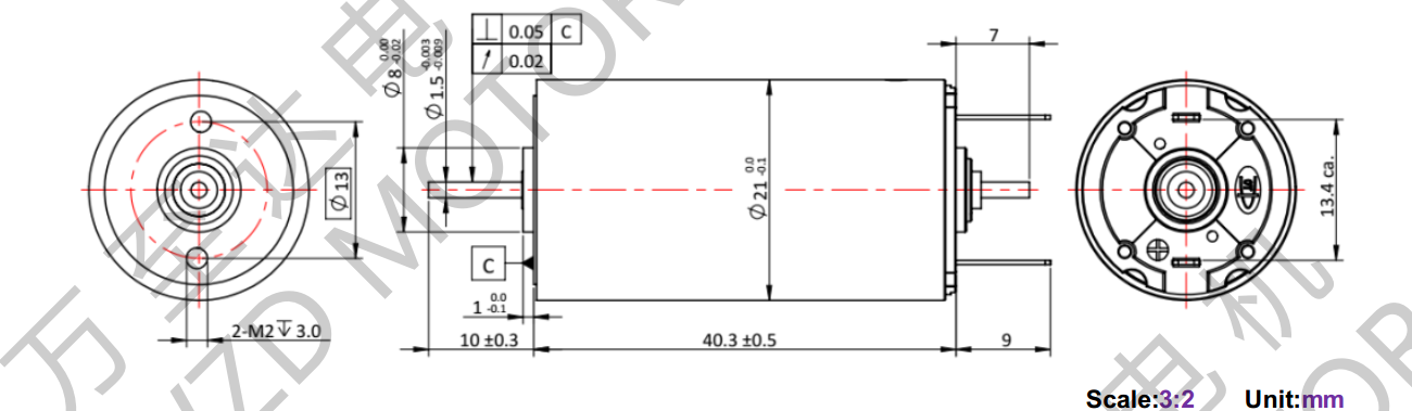 OT-CM2140石墨刷空心杯机电-万至达机电