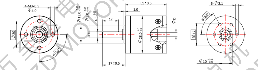 OT-28GP行星齿轮箱-齿轮箱-万至达机电