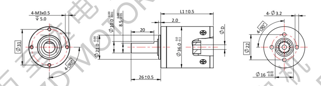 OT-36LGP行星齿轮箱-齿轮箱-万至达机电